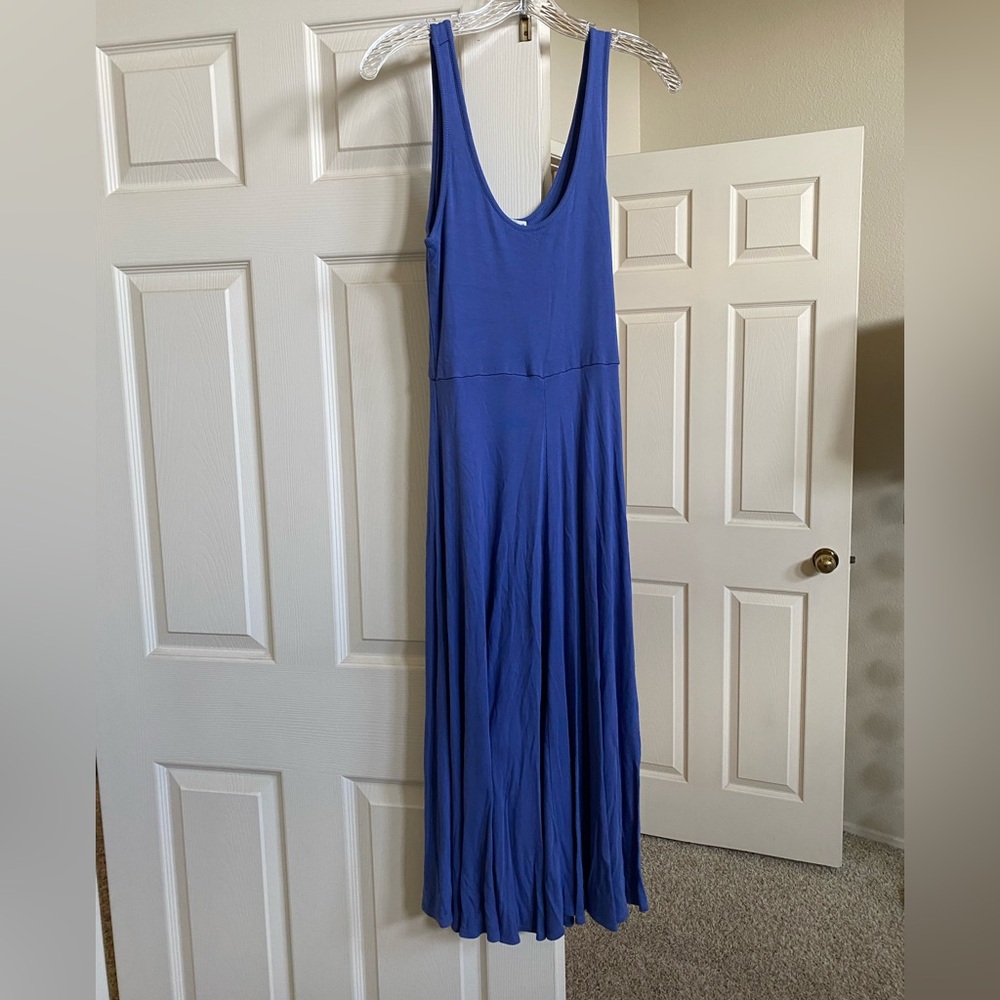 Marine Layer Jersey Ribbed Tank Dress - Periwinkle - medium